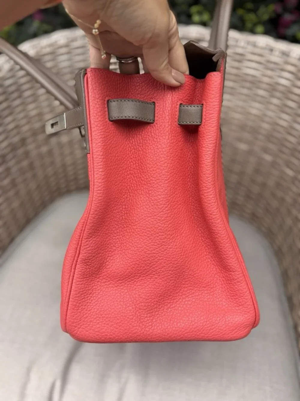 Authentic Hermes Birkin 35 Limited edition Cascade Tricolor Clemence Swift